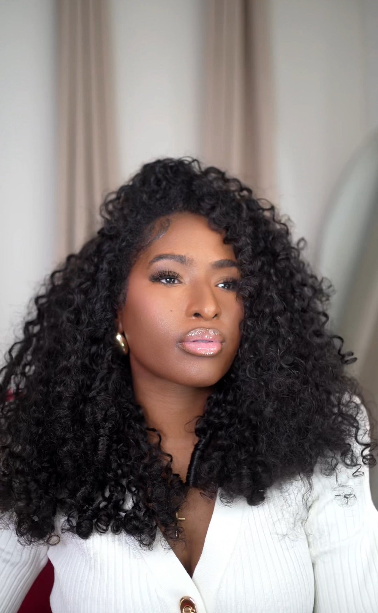 24” ISEE HAIR 250% Density Burmese Curly Wear Go Half Wig