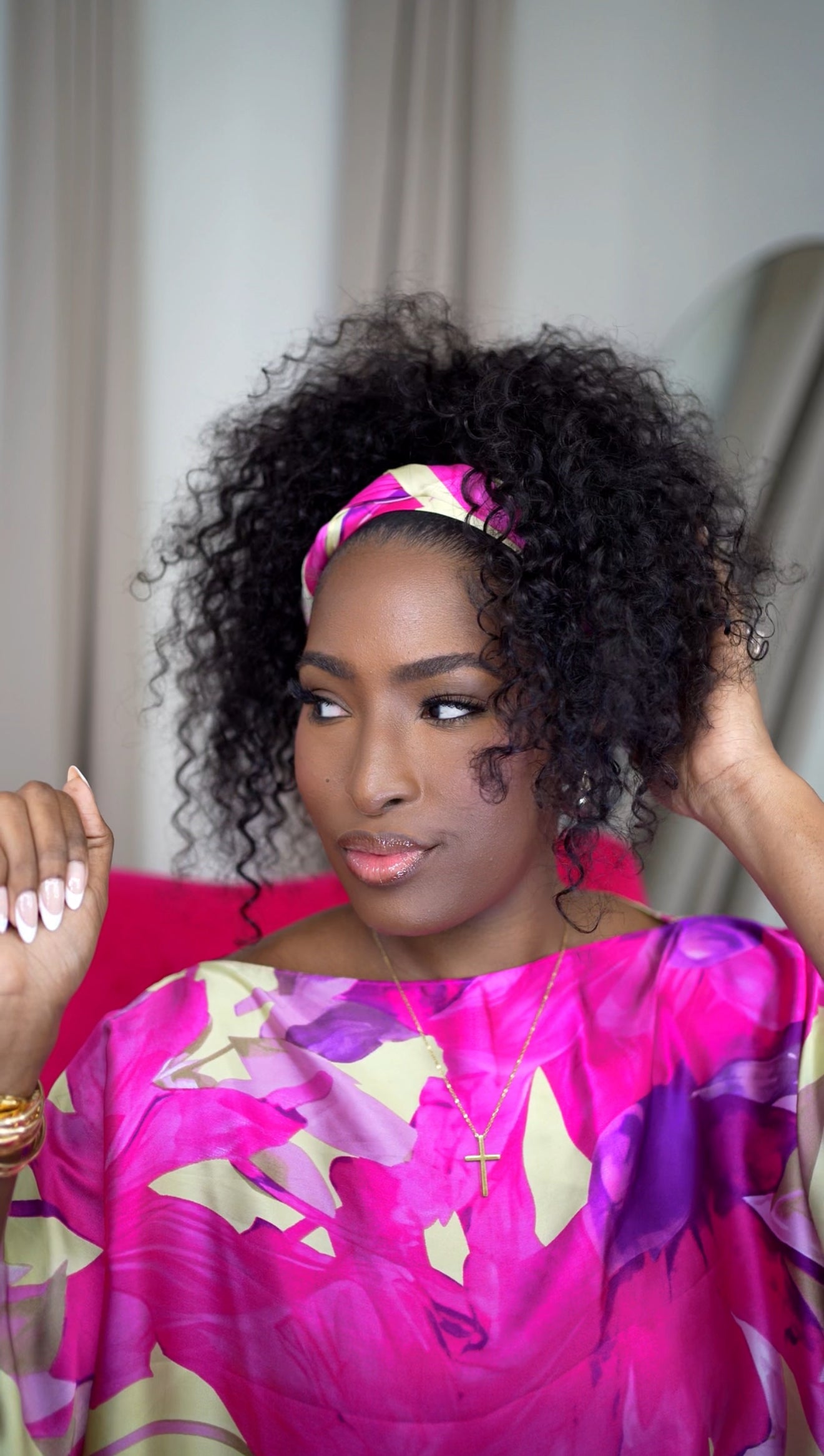 ISEE HAIR Water Wave Ponytail with InvisiFit Strap Premium Human Hair